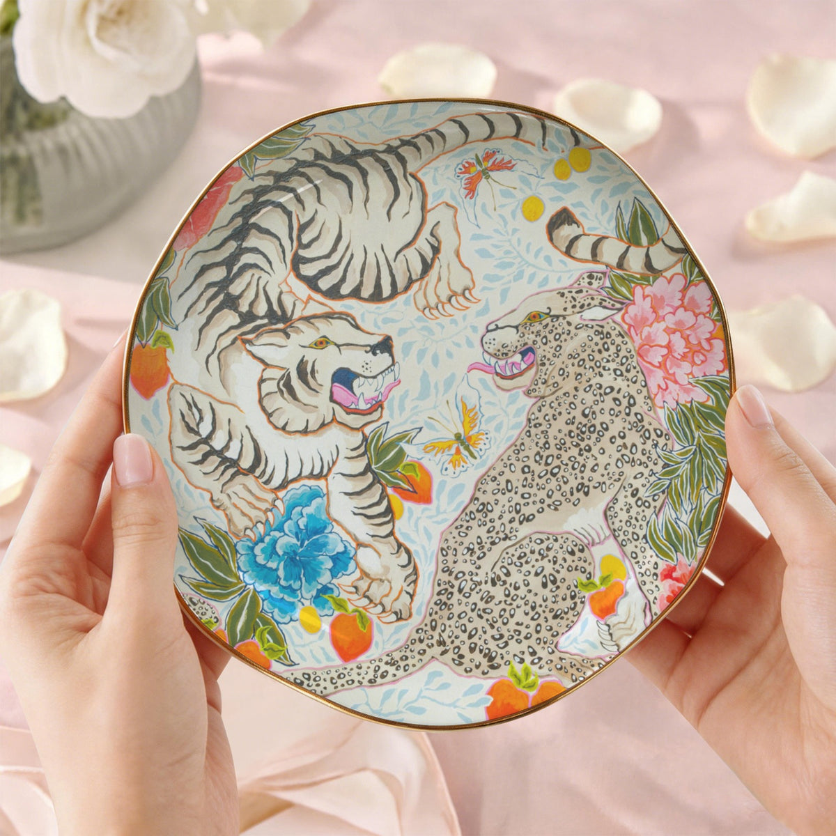 Trinket & Mah-Jongg Dice Dish