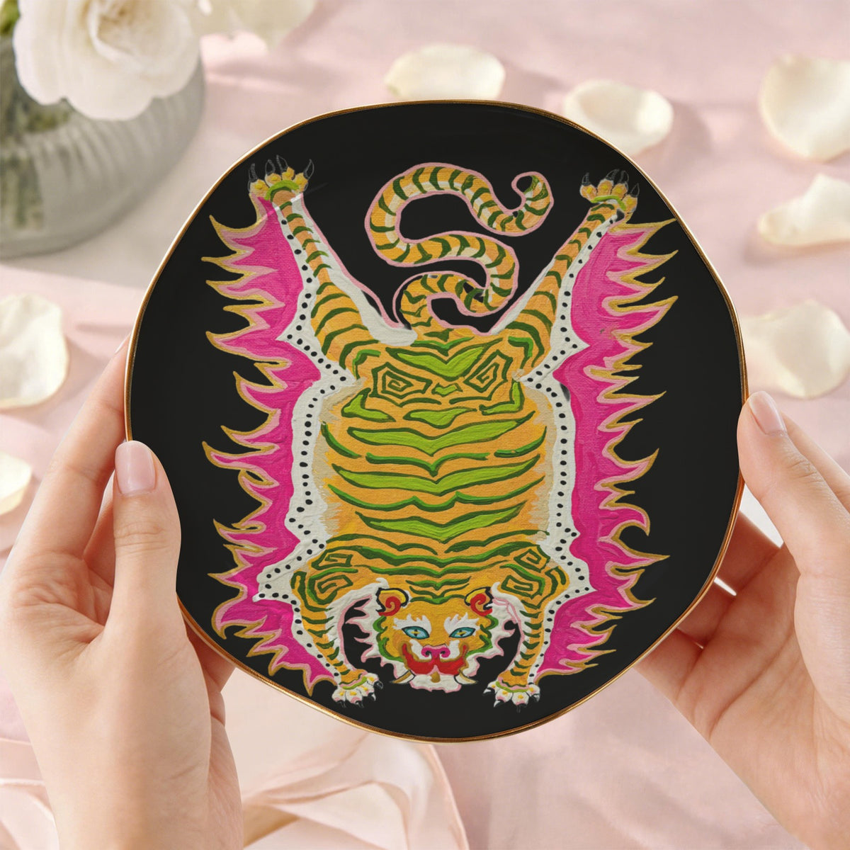 Trinket & Mah-Jongg Dice Dish