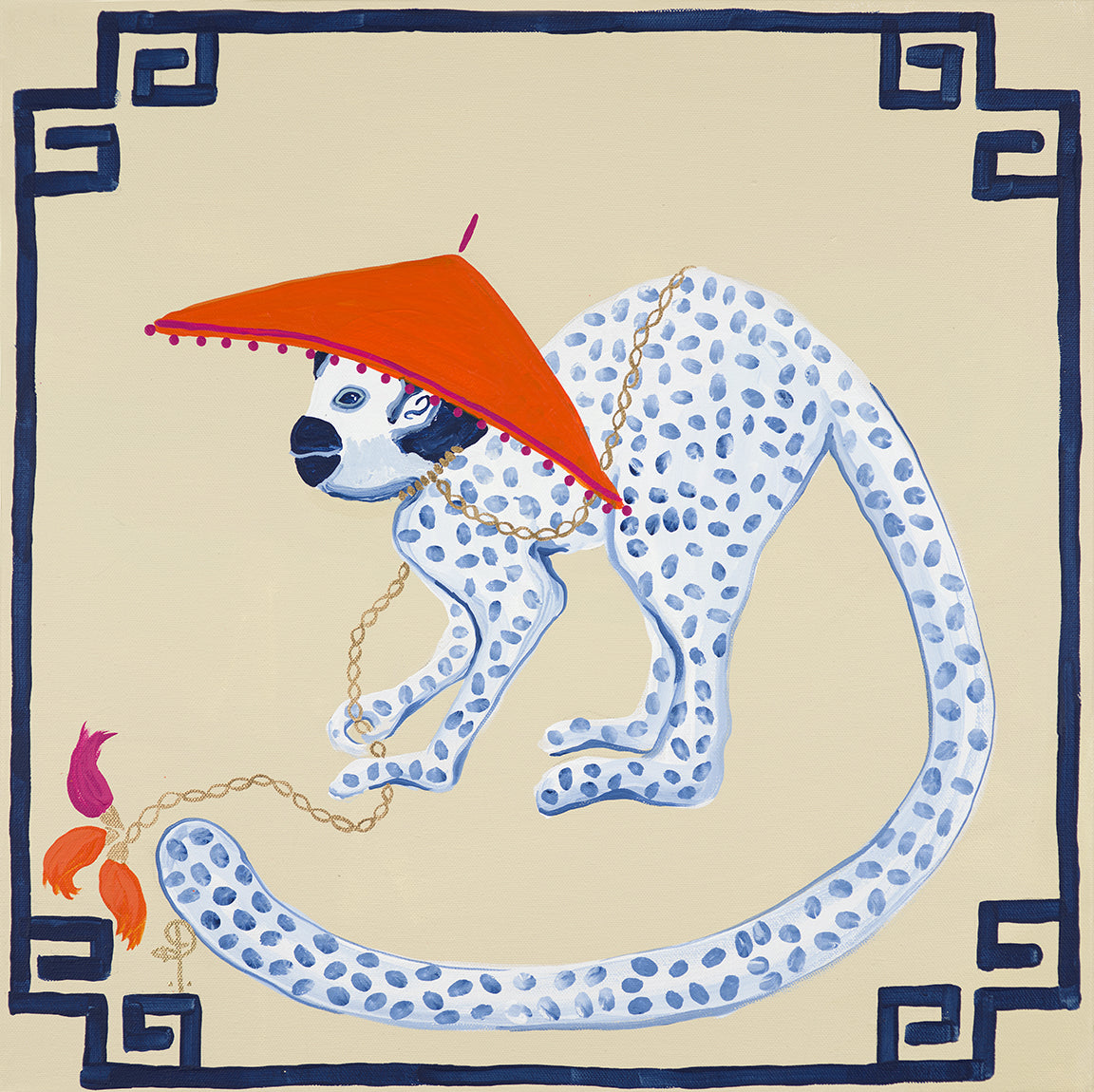 Monkeys in Hat-left facing - Fine Art Print