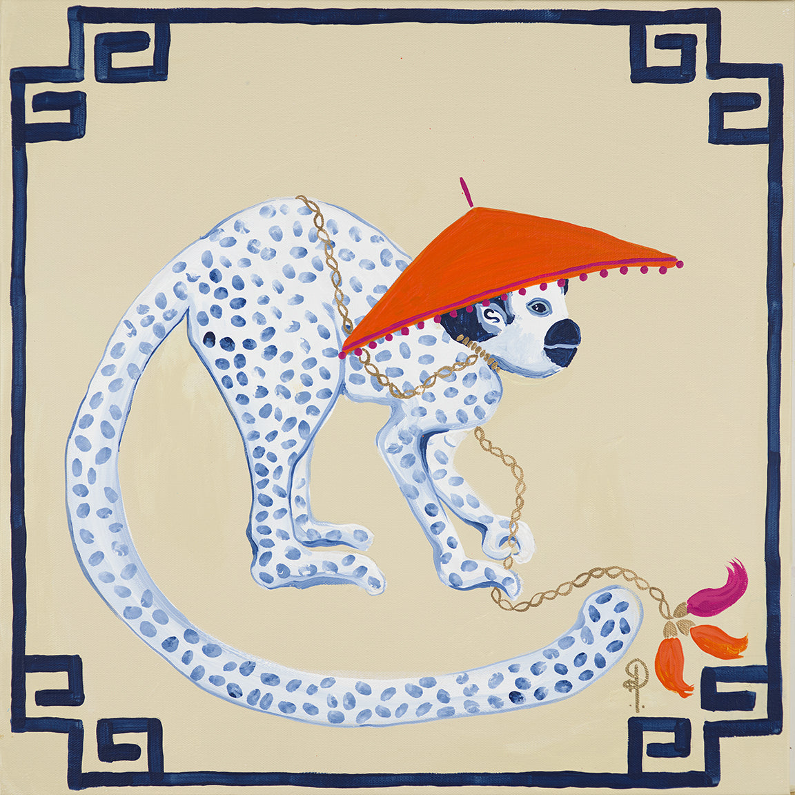 Monkeys in Hat-right facing - Fine Art Print