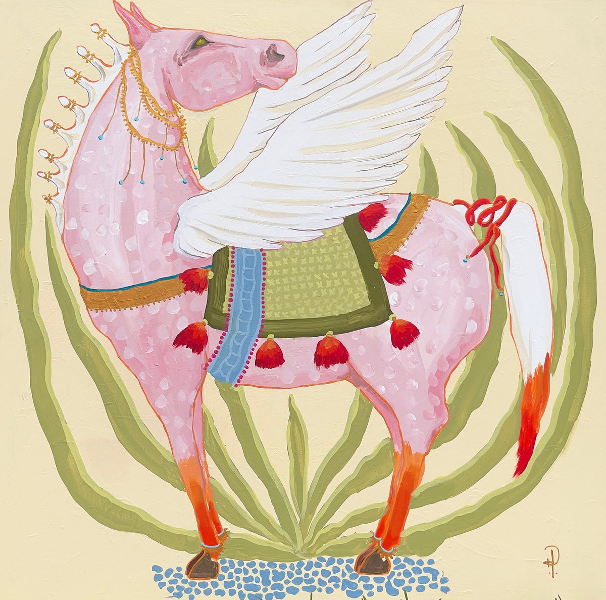 Pegasus on Cream - Fine Art Print
