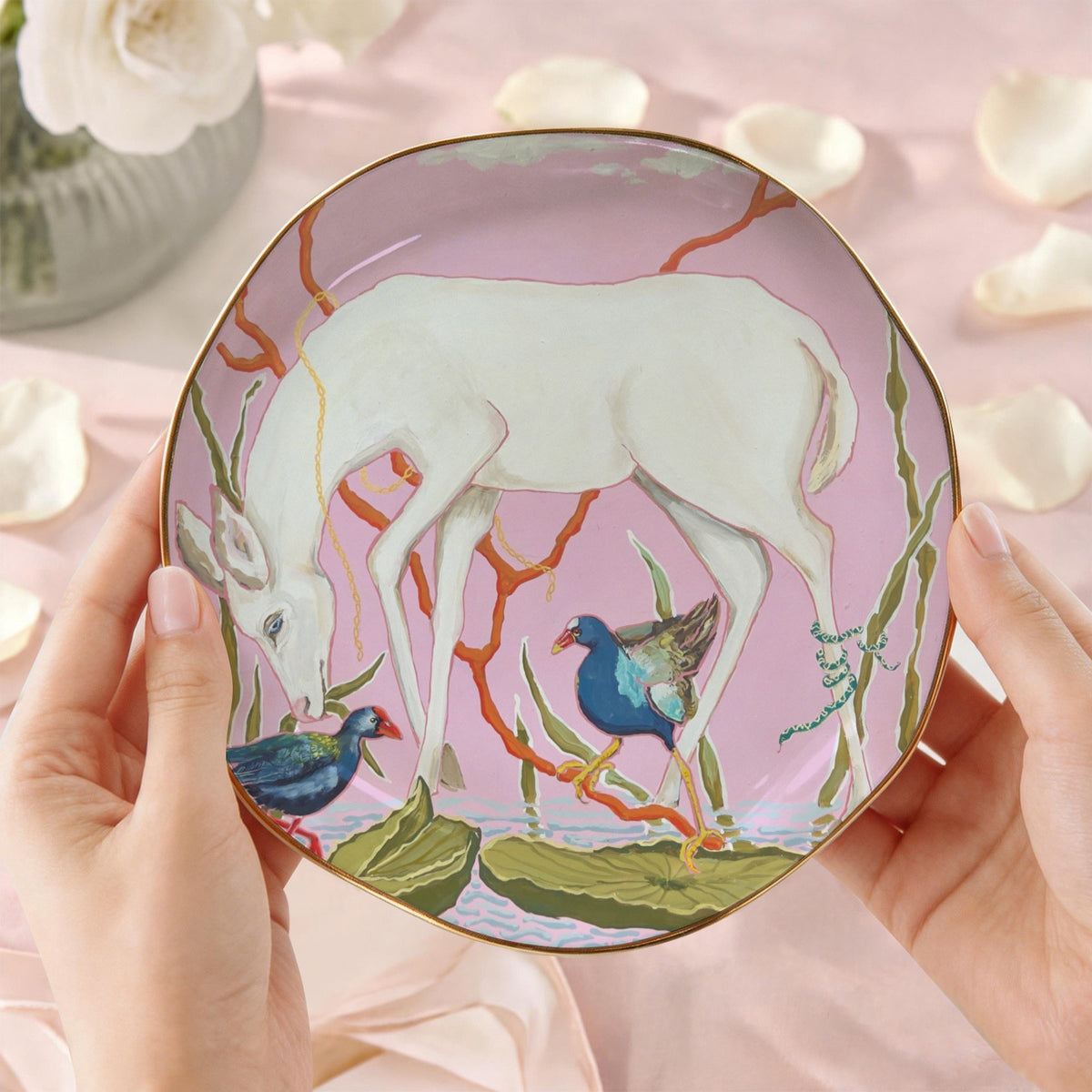 Trinket & Mah-Jongg Dice Dish