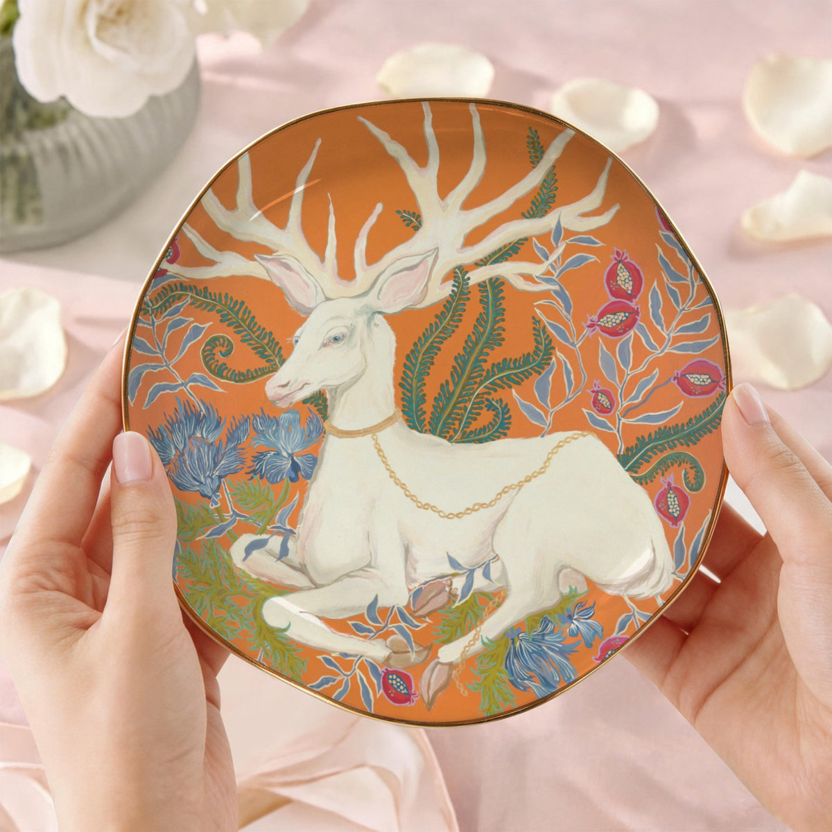 Trinket & Mah-Jongg Dice Dish