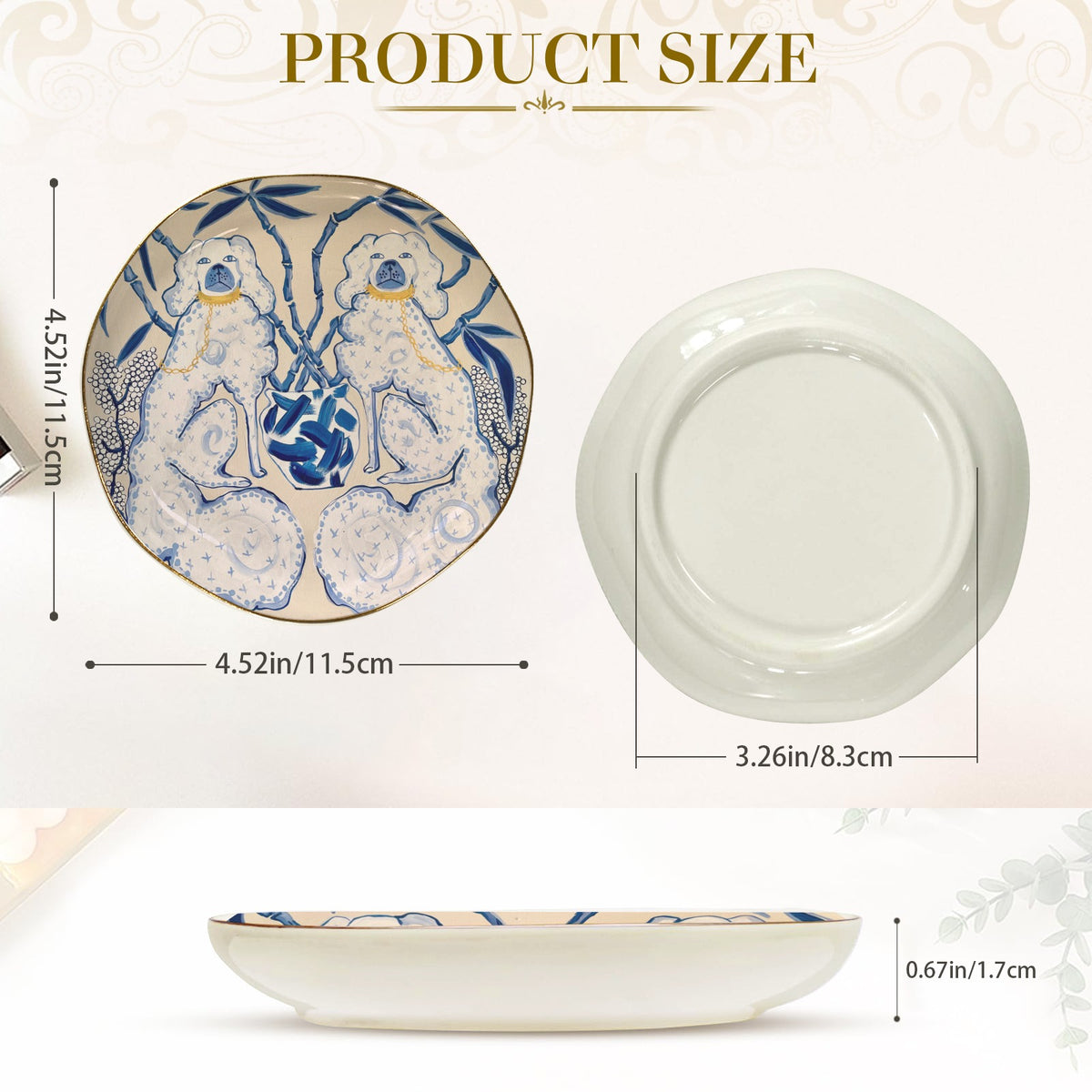 SDBB-27 Wavy Round Jewelry Dish