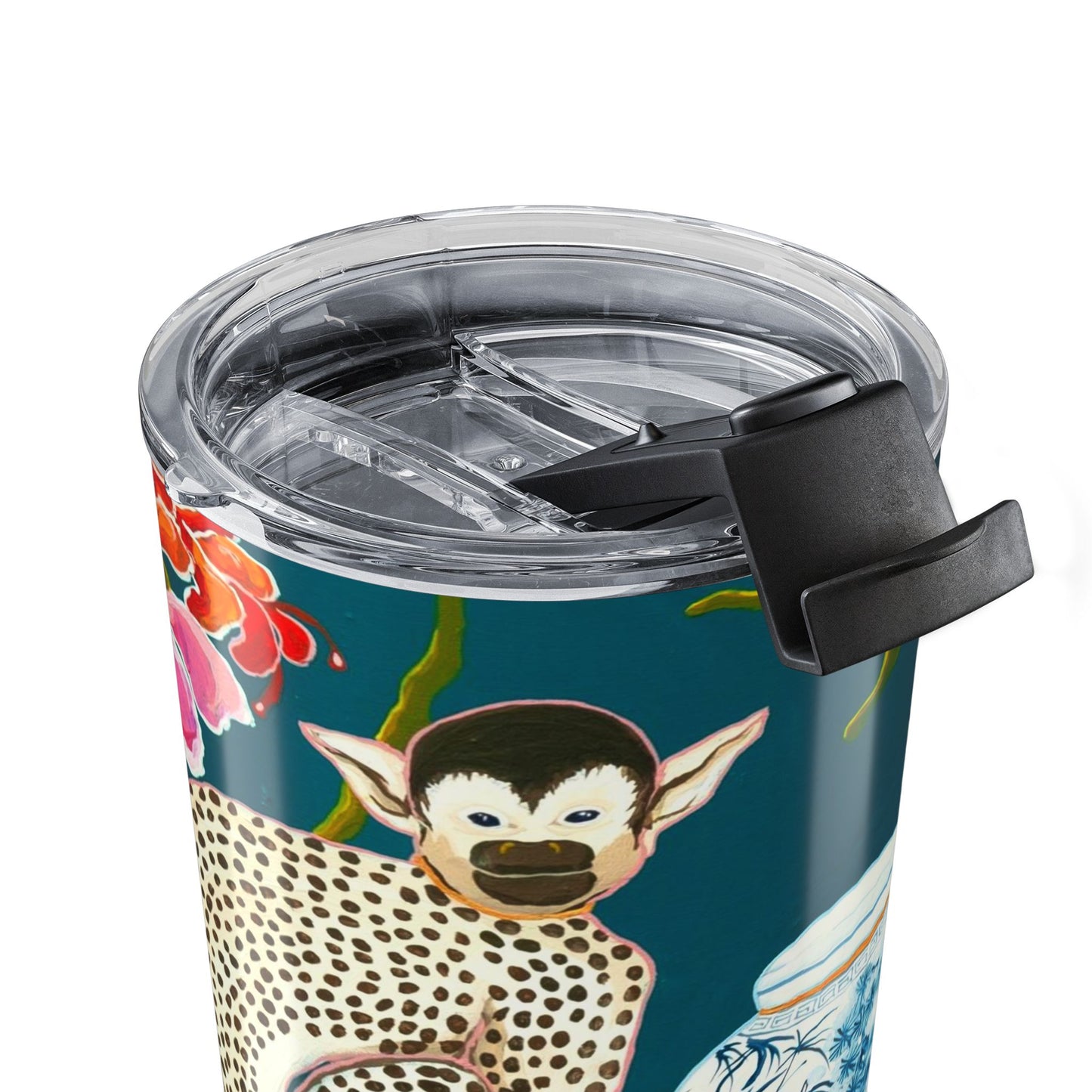 Tumbler 20oz - Monkeys on Teal