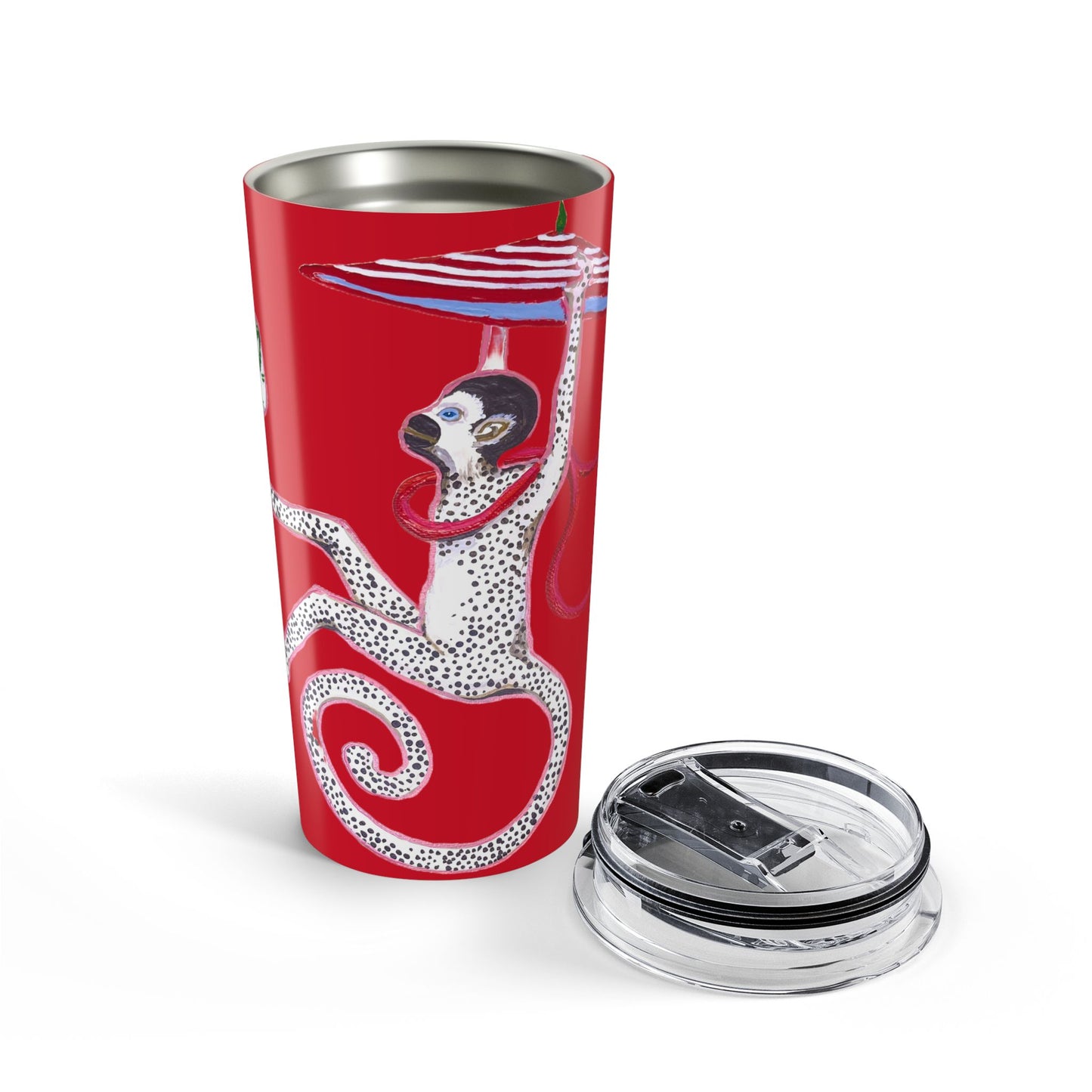 Tumbler 20oz-HOLIDAY MONKEY Red