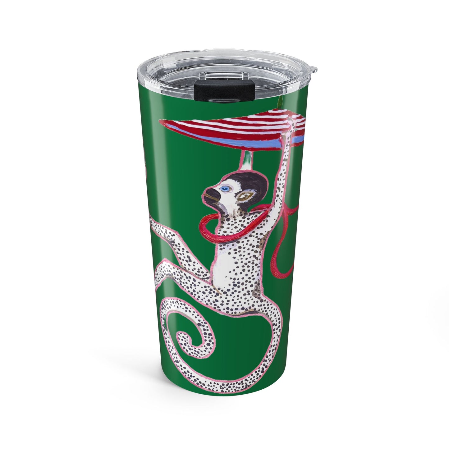 Tumbler 20oz-HOLIDAY MONKEY Dark green