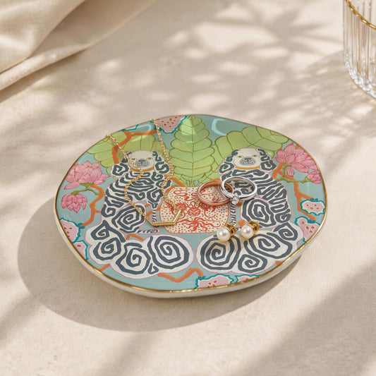 Trinket & Mah-Jongg Dice Dish