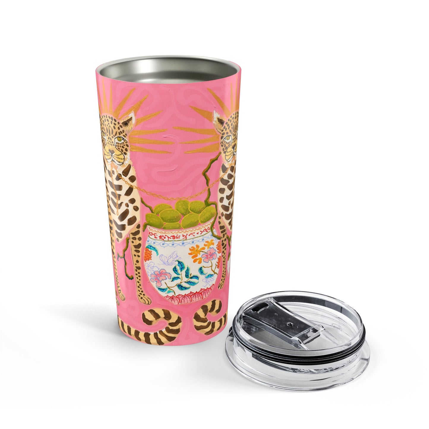 Tumbler 20oz - Leopards, Limes Radiance