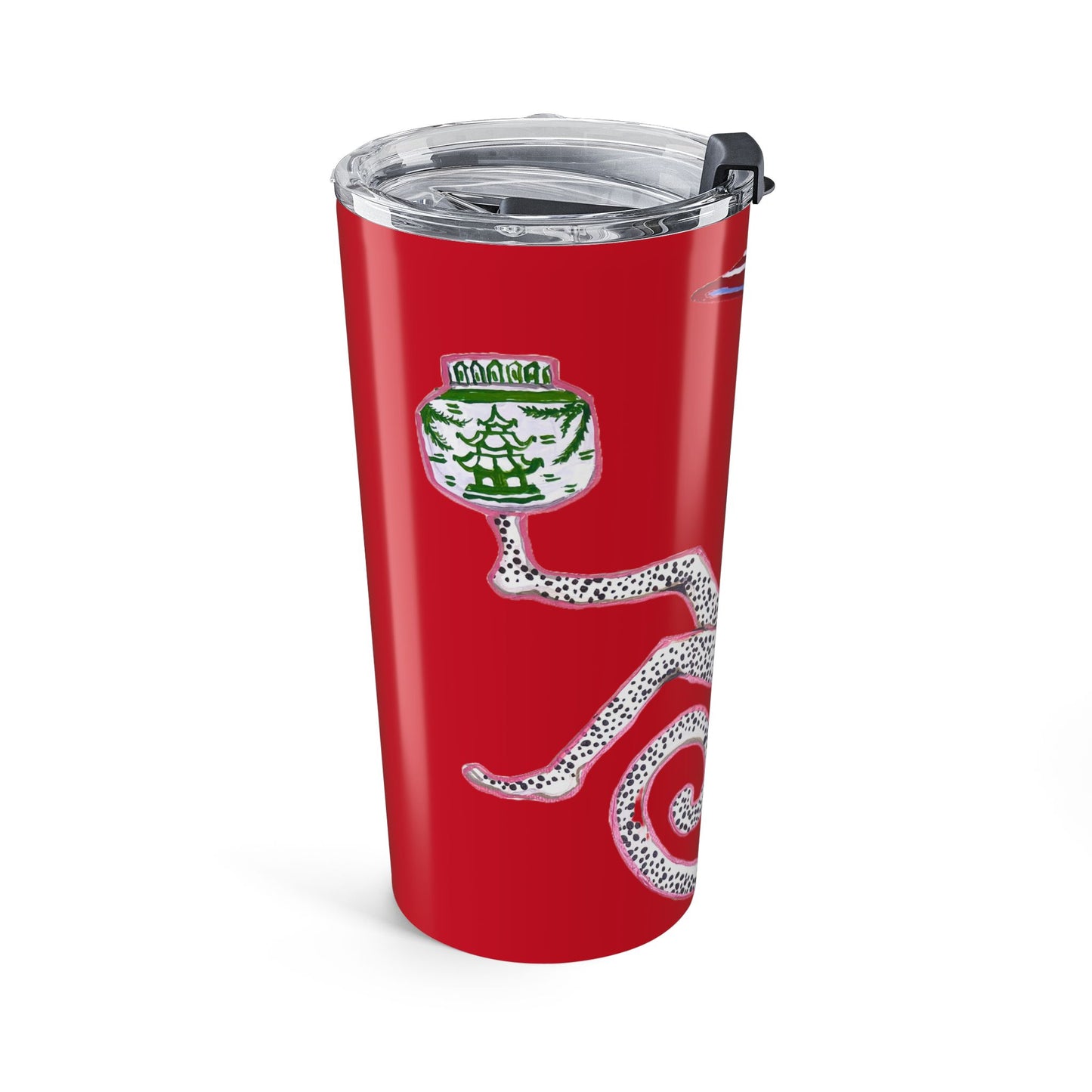 Tumbler 20oz-HOLIDAY MONKEY Red