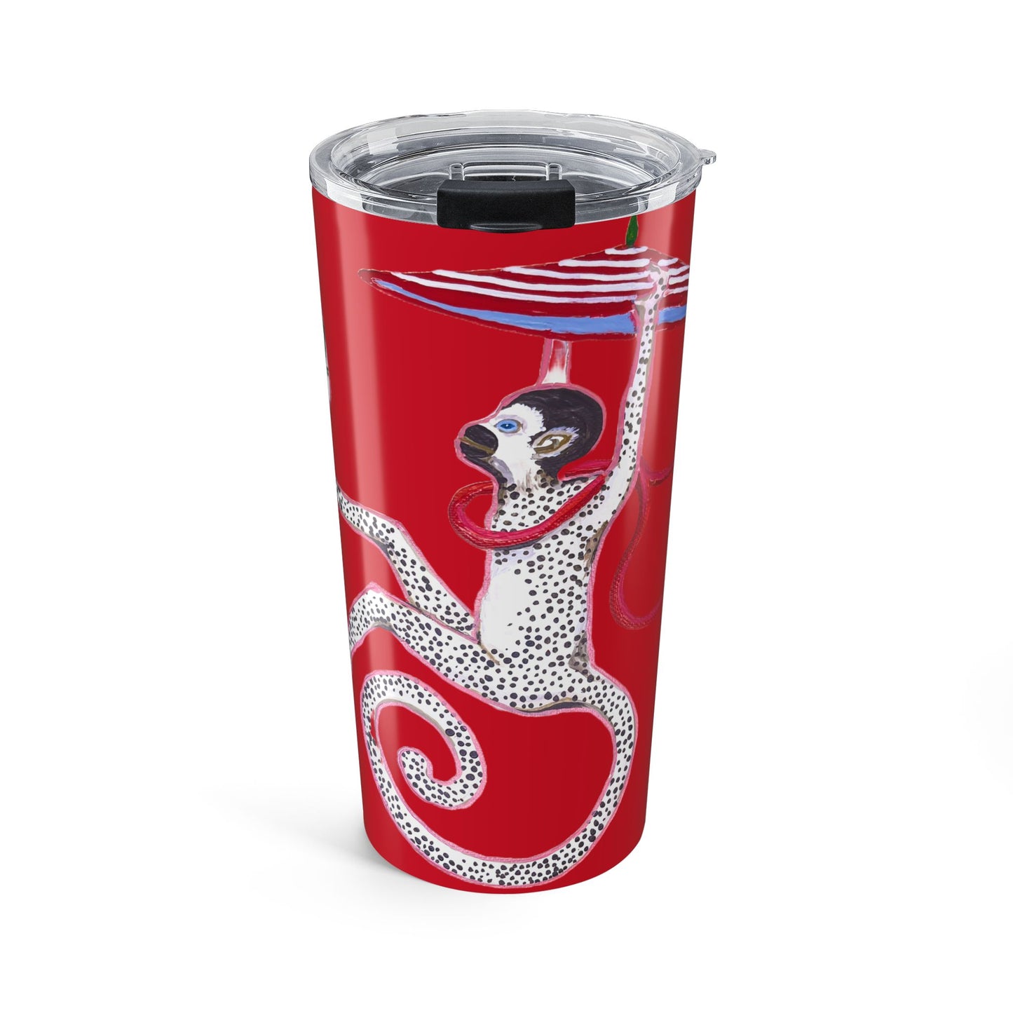 Tumbler 20oz-HOLIDAY MONKEY Red