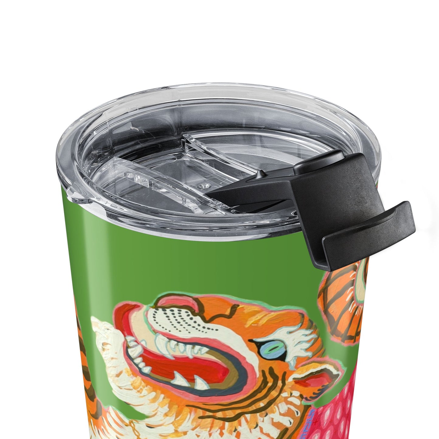 Tumbler 20oz - Adorned Tiger Rearing Green