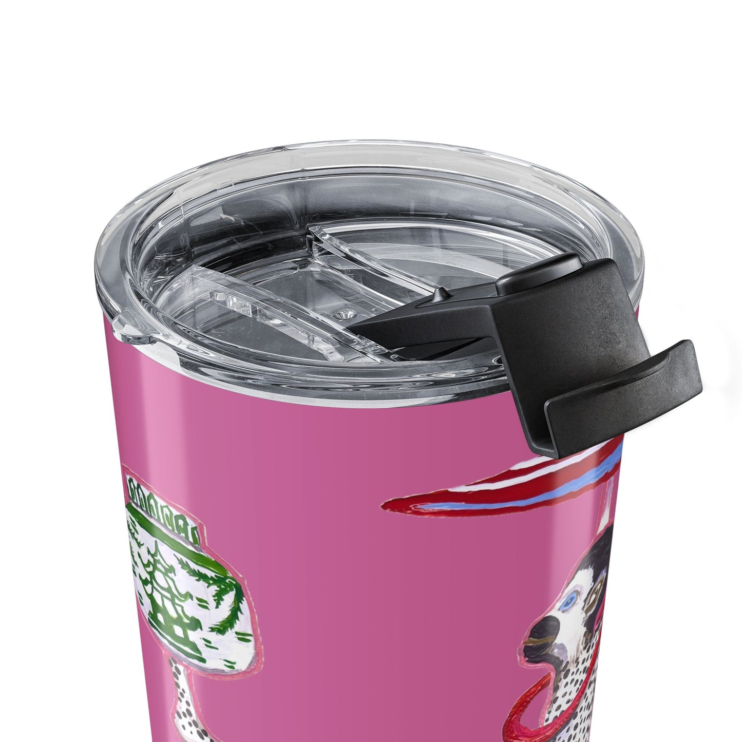 Tumbler 20oz-HOLIDAY MONKEY Pink