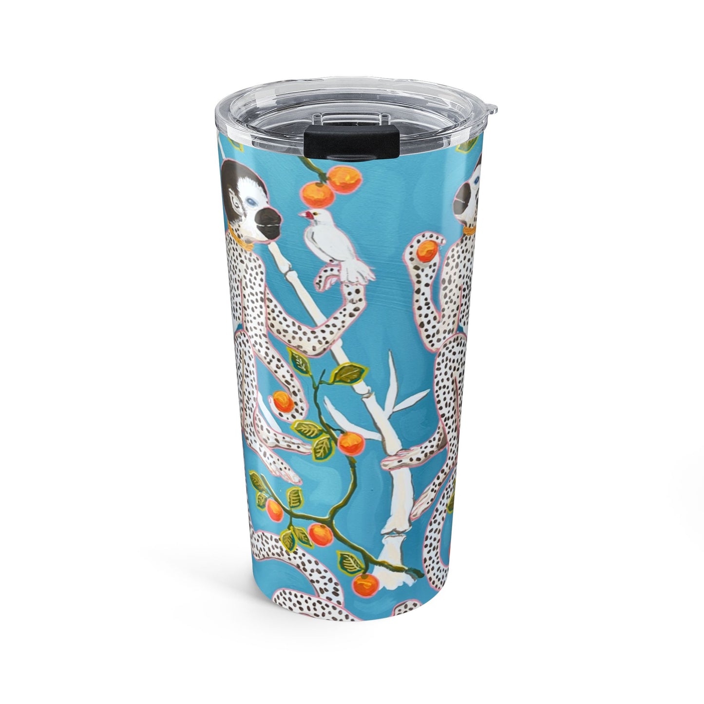 Tumbler 20oz - Monkeys Blue Chinoiserie