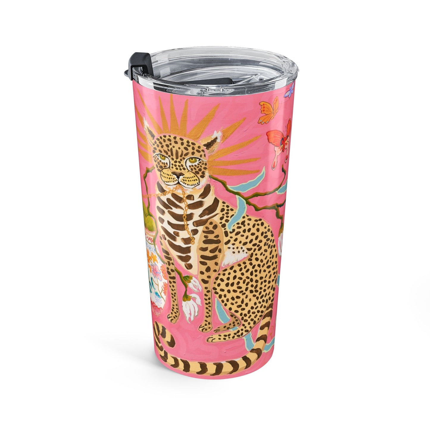 Tumbler 20oz - Leopards, Limes Radiance