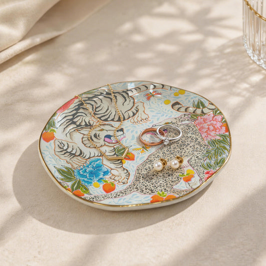 Trinket & Mah-Jongg Dice Dish