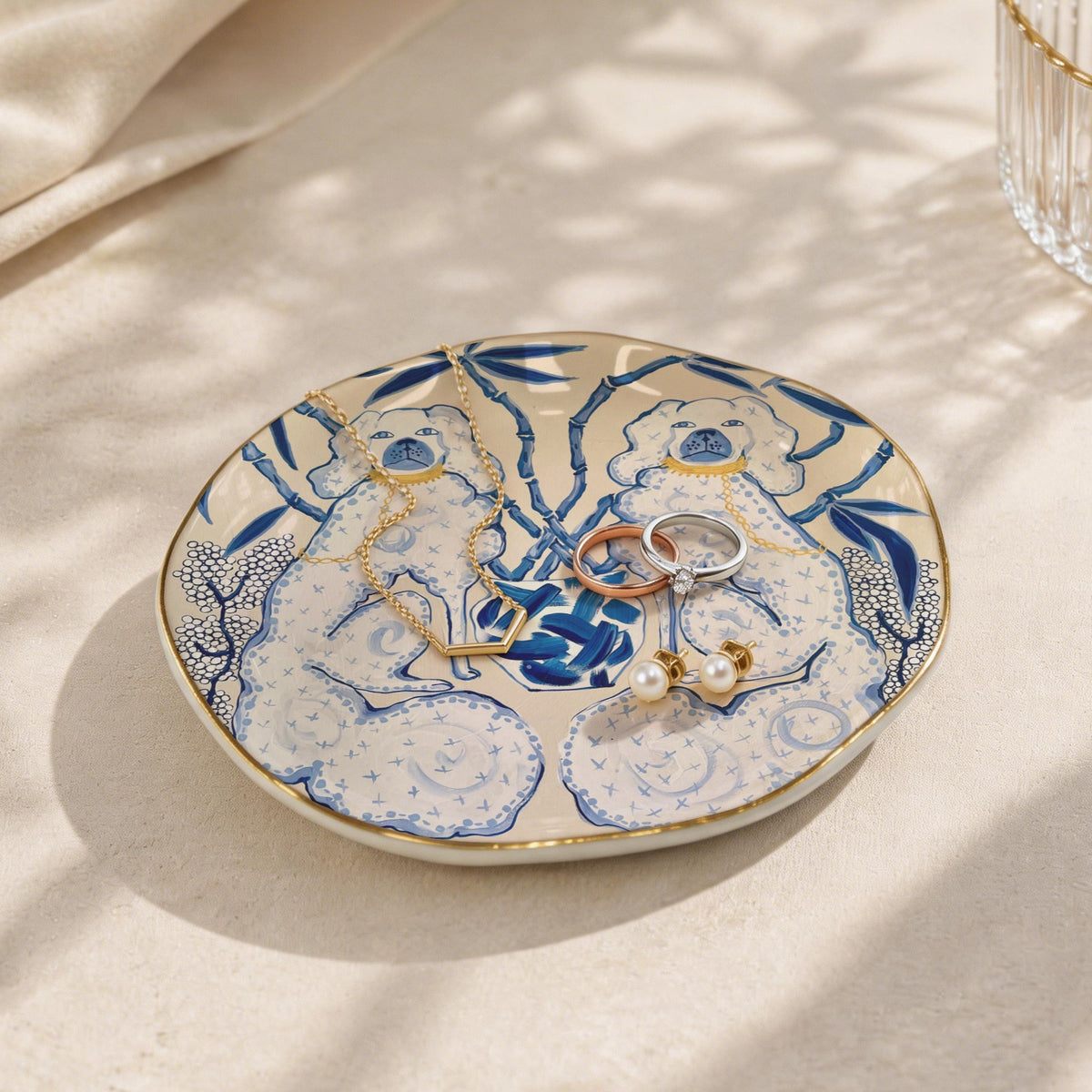 SDBB-27 Wavy Round Jewelry Dish