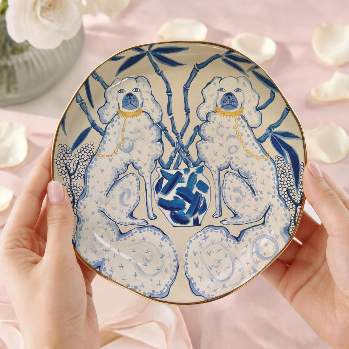SDBB-27 Wavy Round Jewelry Dish