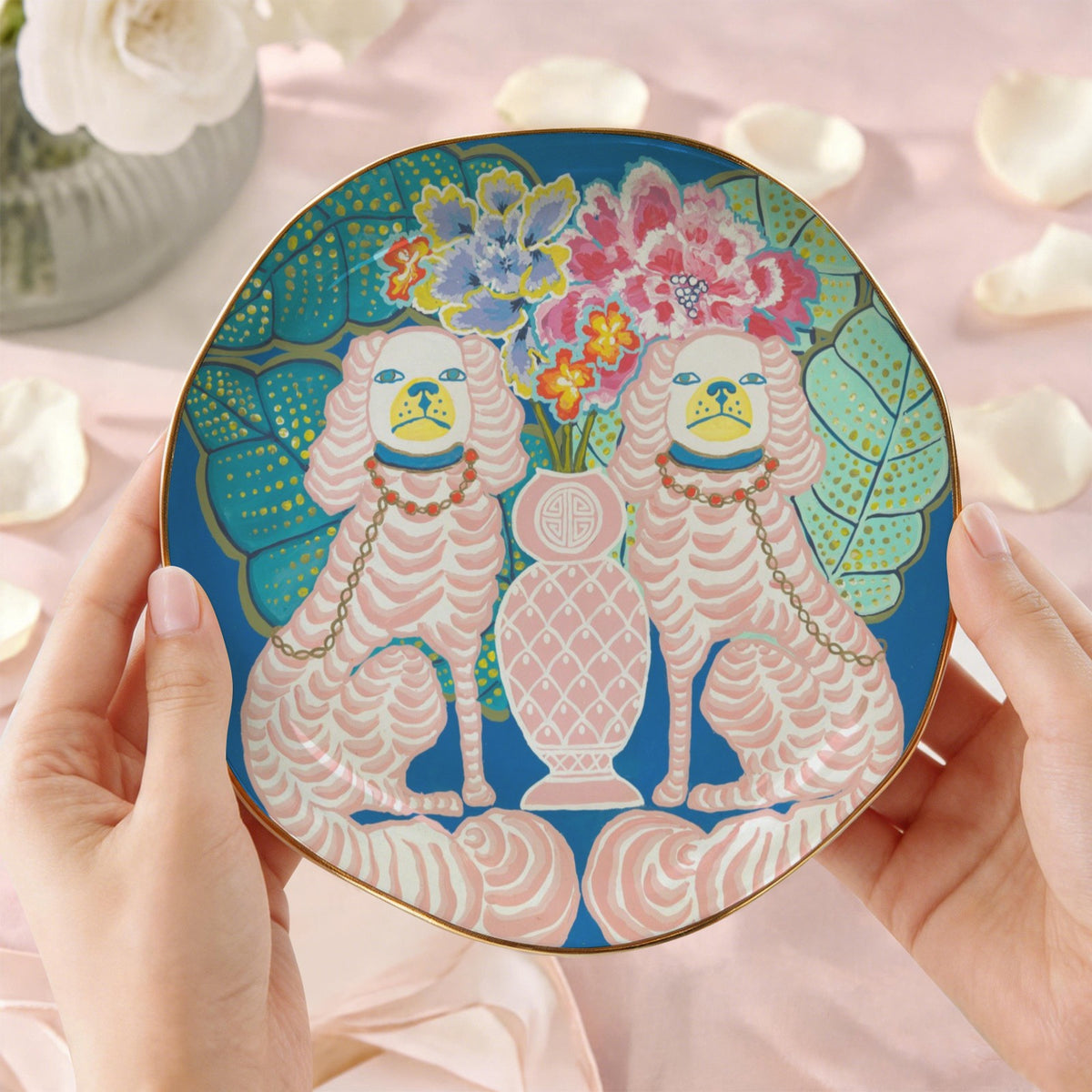 Trinket & Mah-Jongg Dice Dish