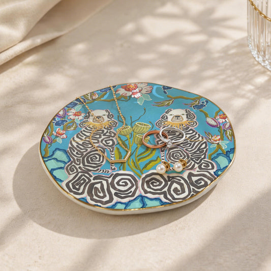 Trinket & Mah-Jongg Dice Dish