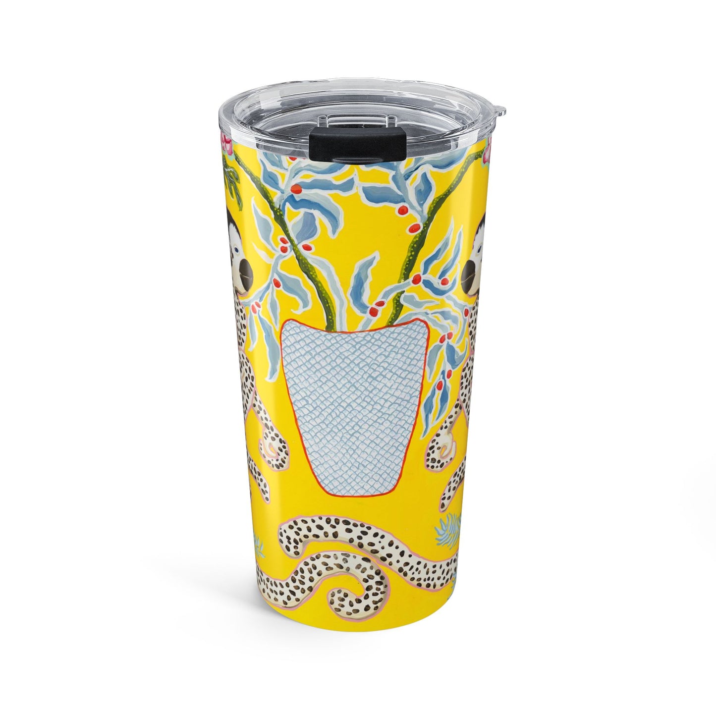 Tumbler 20oz - Monkeys on Yellow
