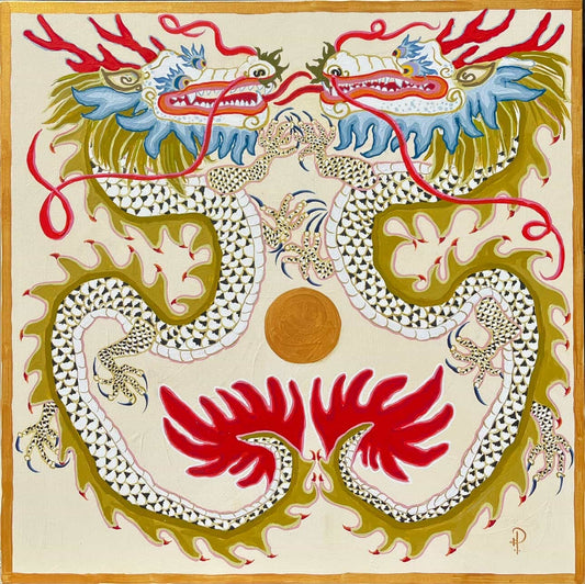Dragons Facing-Fine Art Print