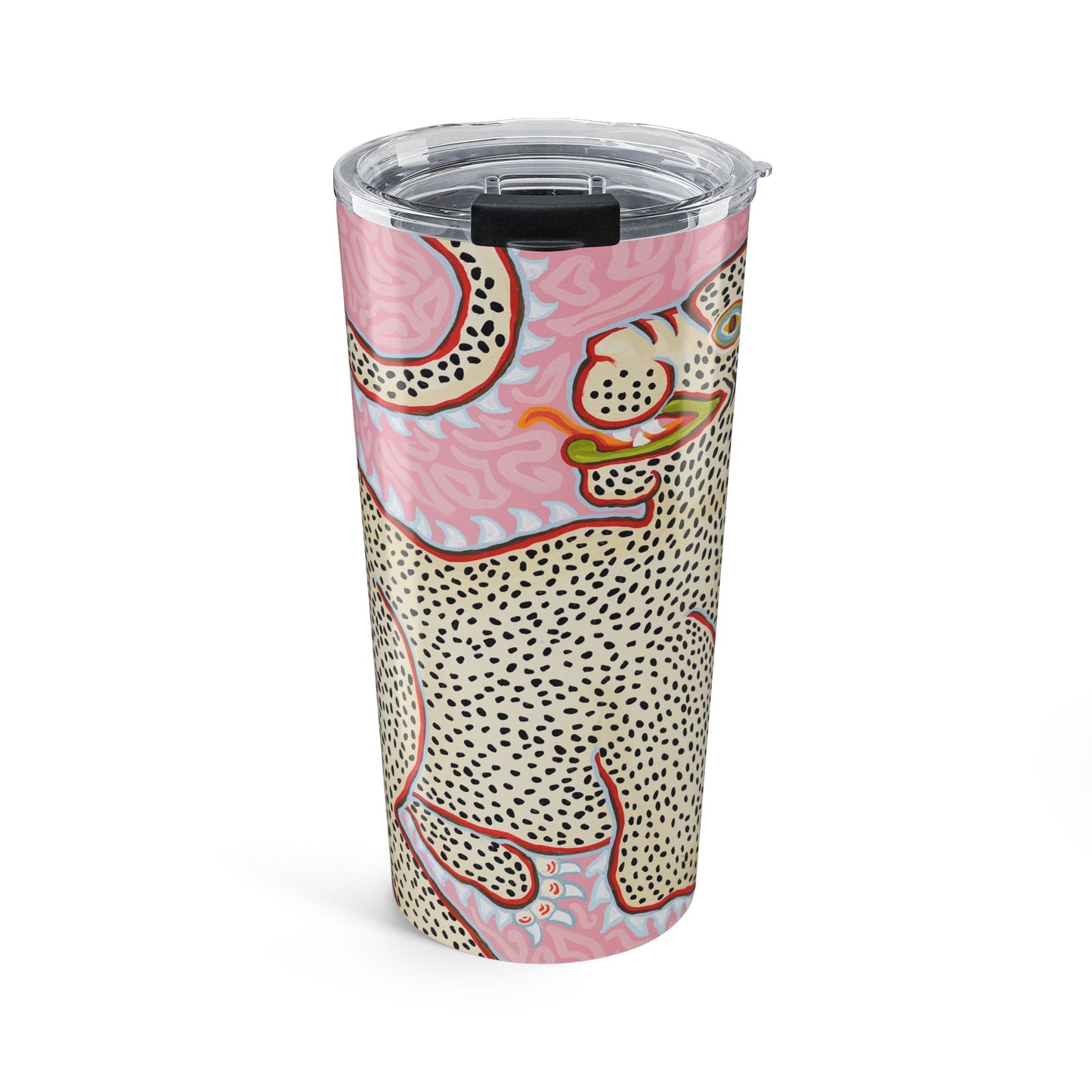 Tumbler 20oz - Ancient Leopard on Pink