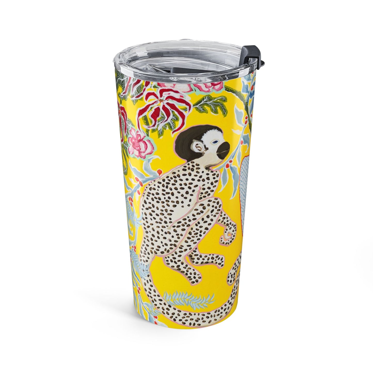 Tumbler 20oz - Monkeys on Yellow