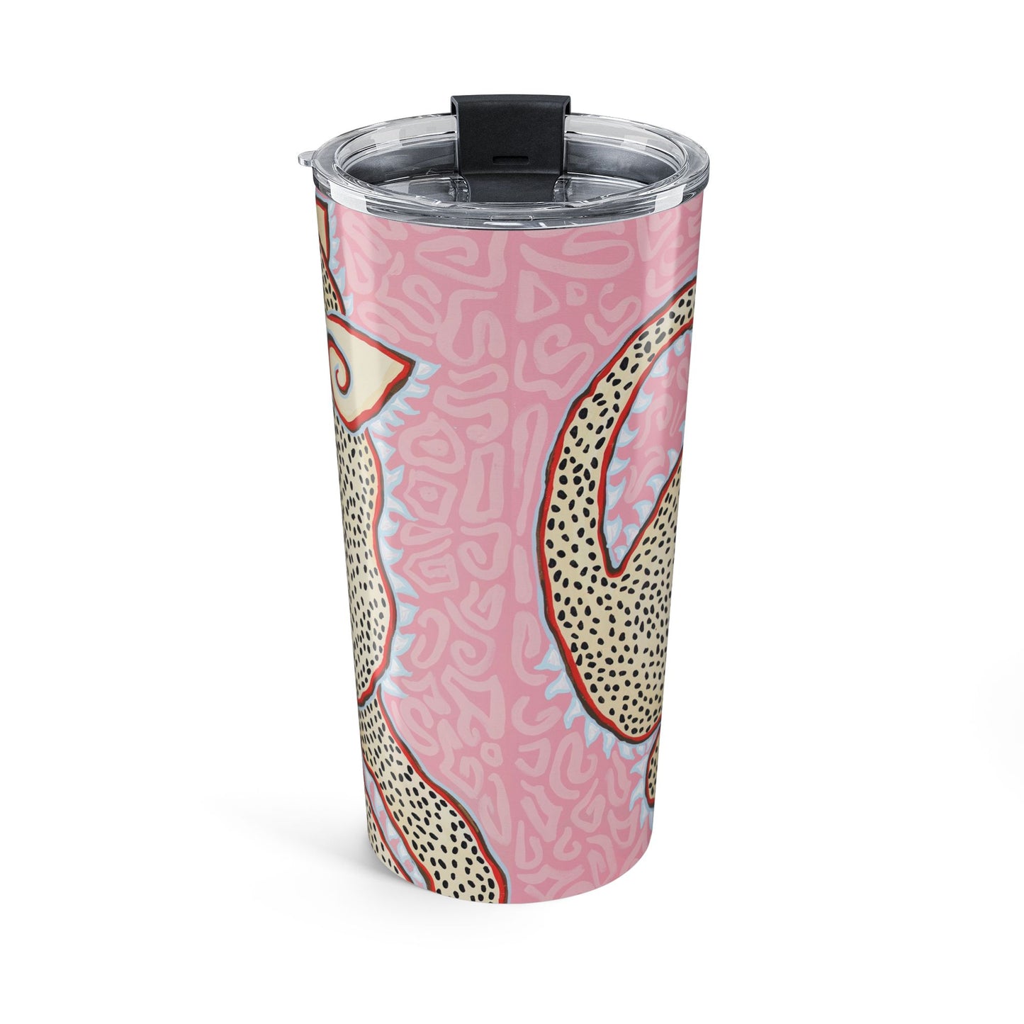 Tumbler 20oz - Ancient Leopard on Pink