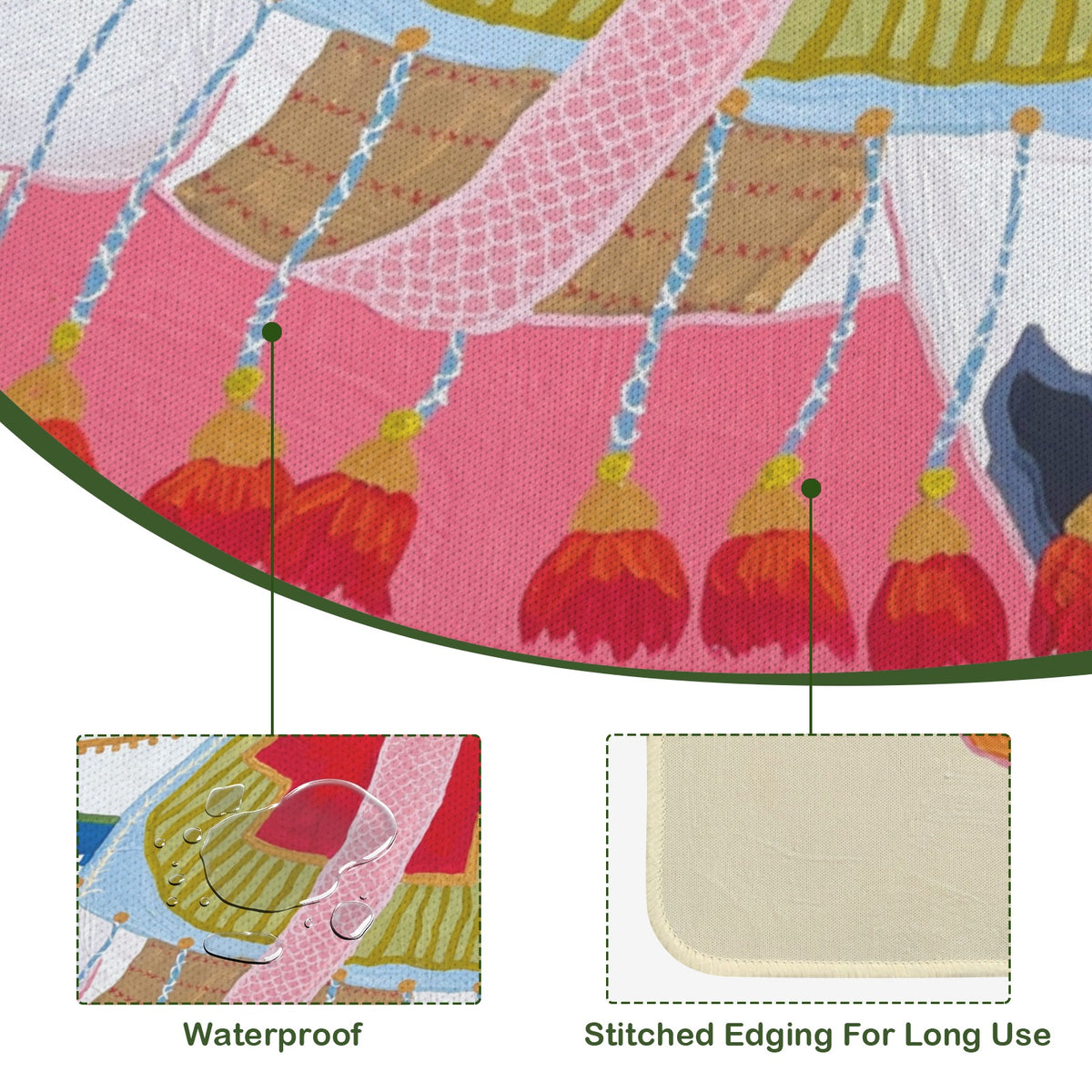 Mahjong Table Mat 33" x 33"