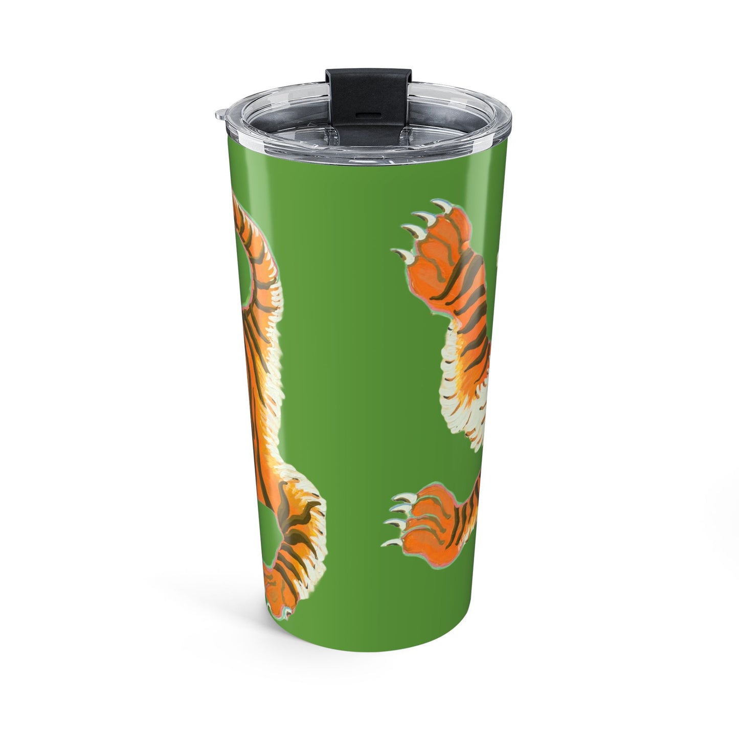 Tumbler 20oz - Adorned Tiger Rearing Green