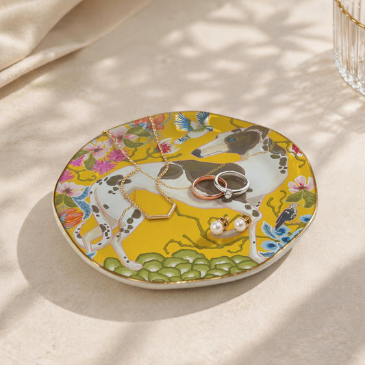 Trinket & Mah-Jongg Dice Dish