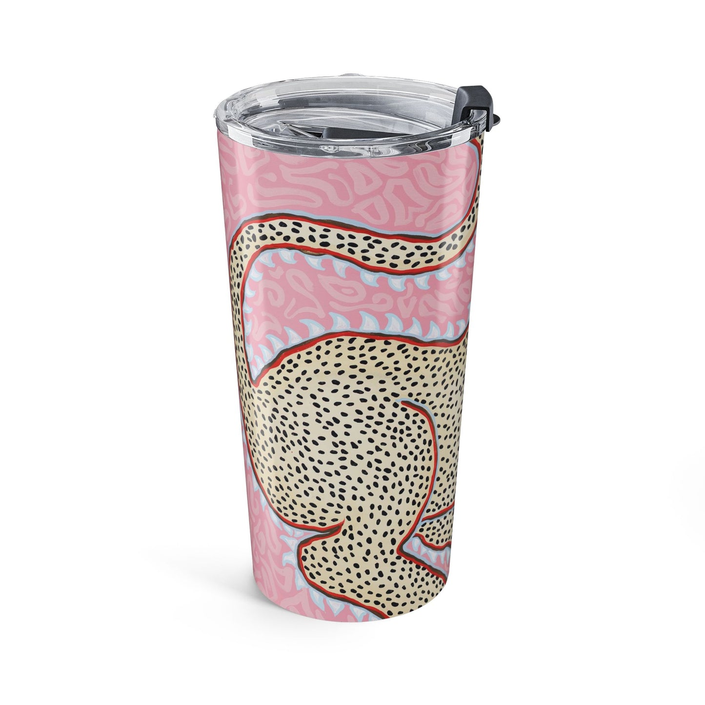 Tumbler 20oz - Ancient Leopard on Pink