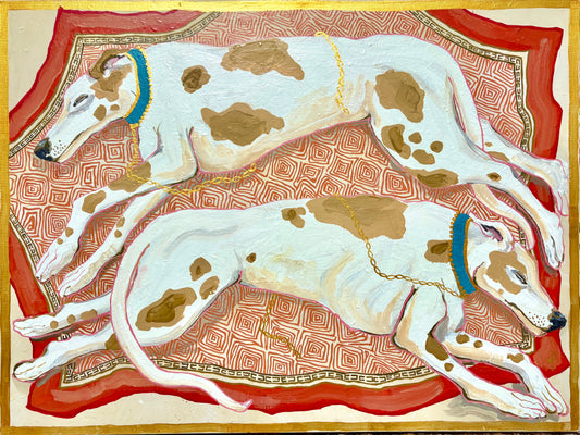 Sleeping Hounds-Fine Art Print