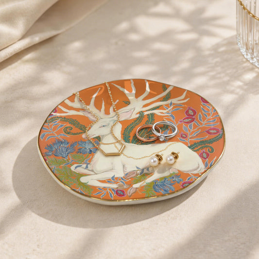 Trinket & Mah-Jongg Dice Dish