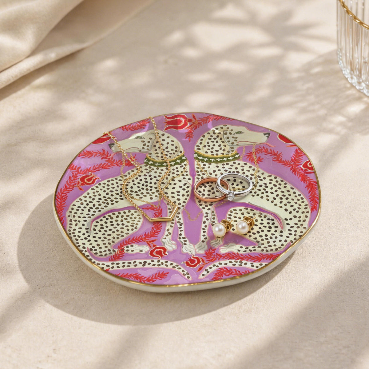 Trinket & Mah-Jongg Dice Dish