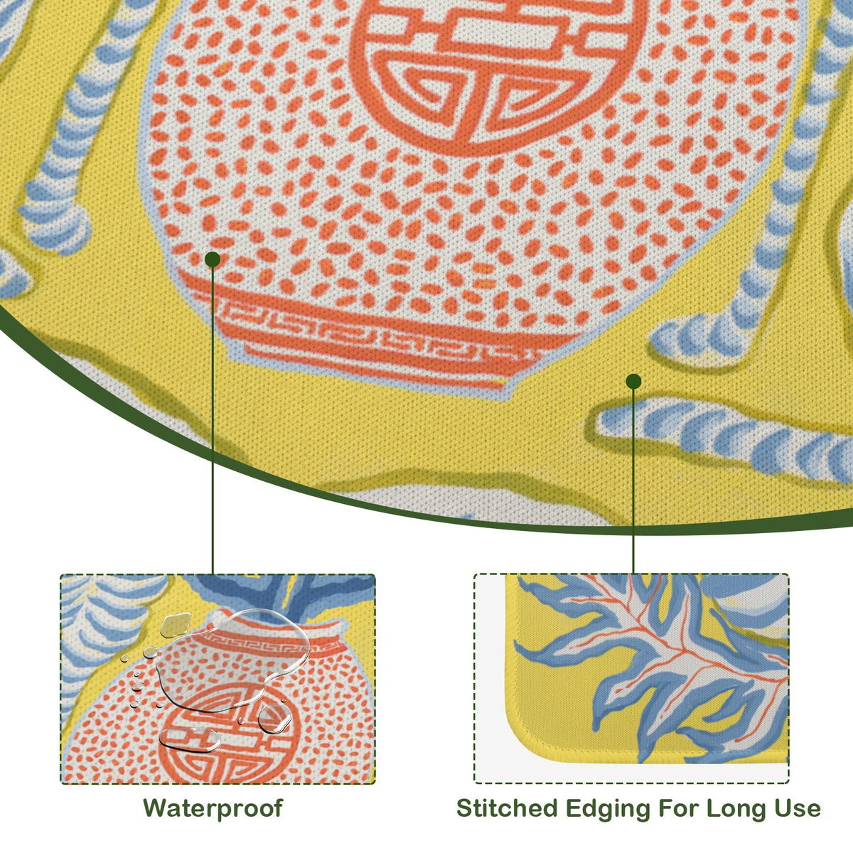 Mahjong Table Mat 33" x 33"