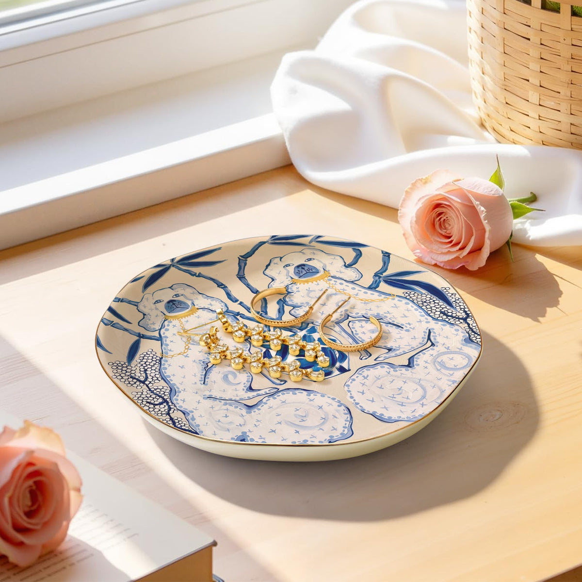 SDBB-27 Wavy Round Jewelry Dish